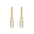 Arracadas con Zirconia Rectangular Aleah Jewelry