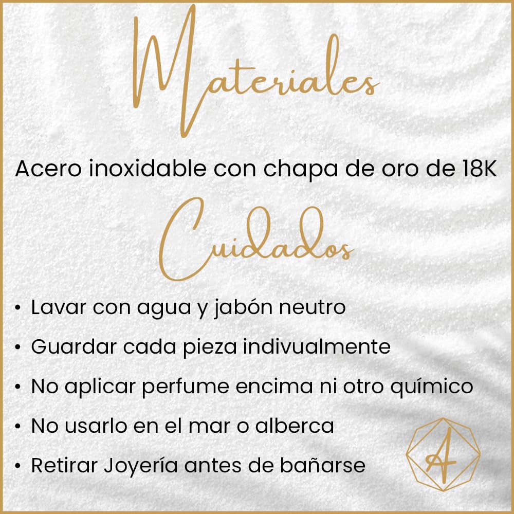 Arracadas Cuadradas Doradas con Zirconia Aleah Jewelry vista 8