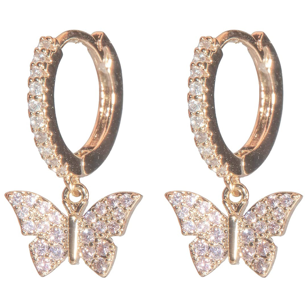Arracadas Mariposa con Zirconias Aleah Jewelry