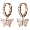 Arracadas Mariposa con Zirconias Aleah Jewelry