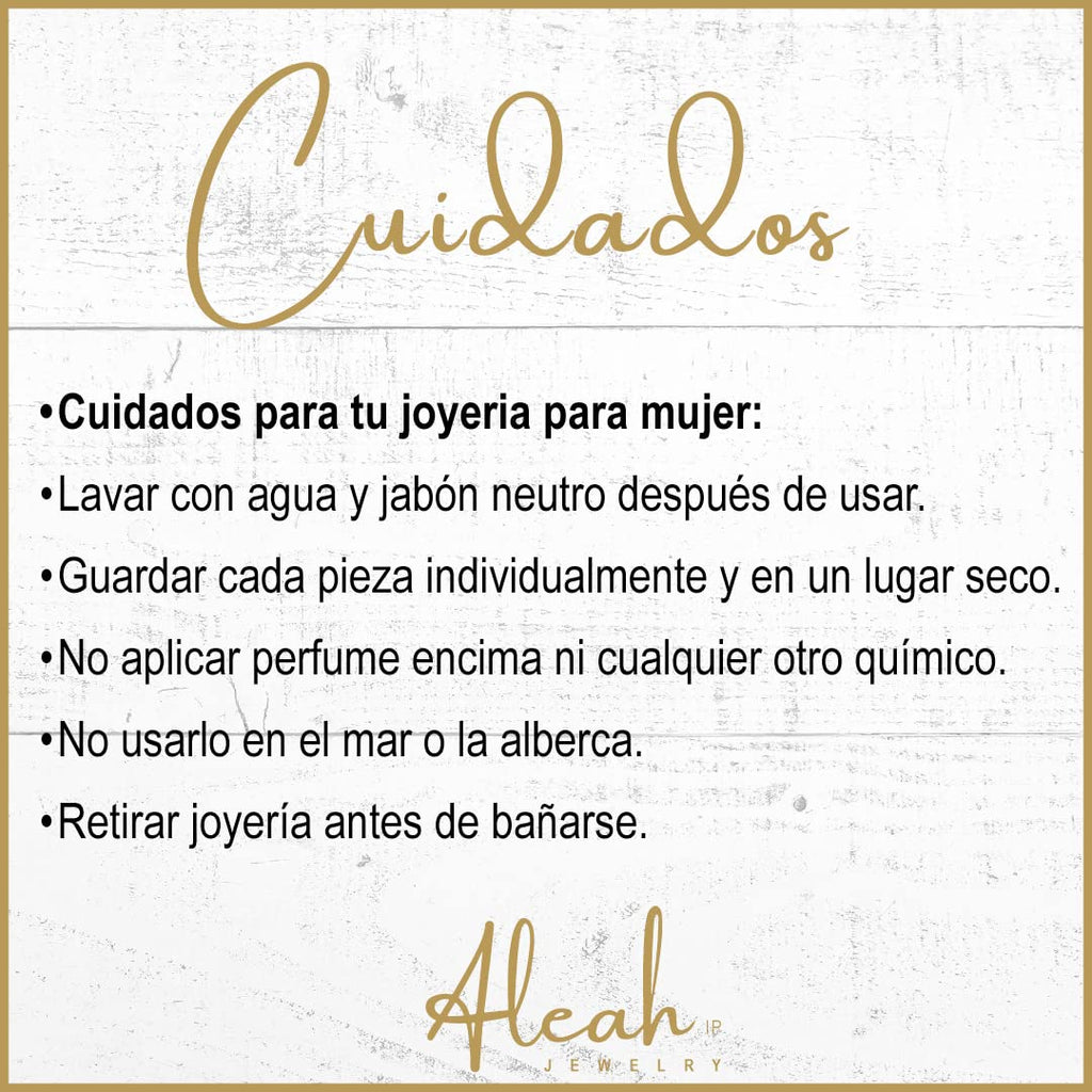 Arracadas Gota Verde con Zirconias Aleah Jewelry vista 7