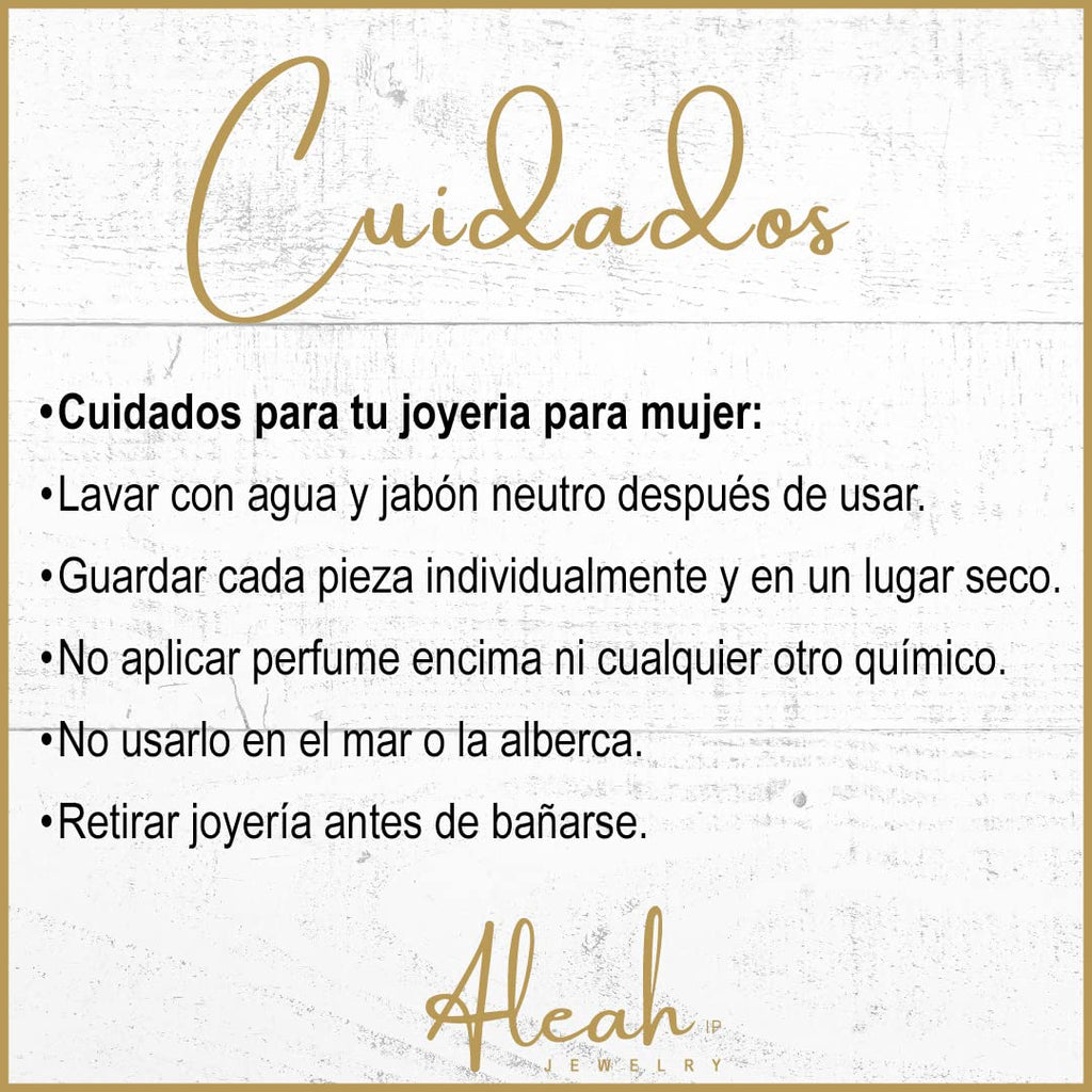Arracadas Hojas con Zirconia Verde Aleah Jewelry vista 7