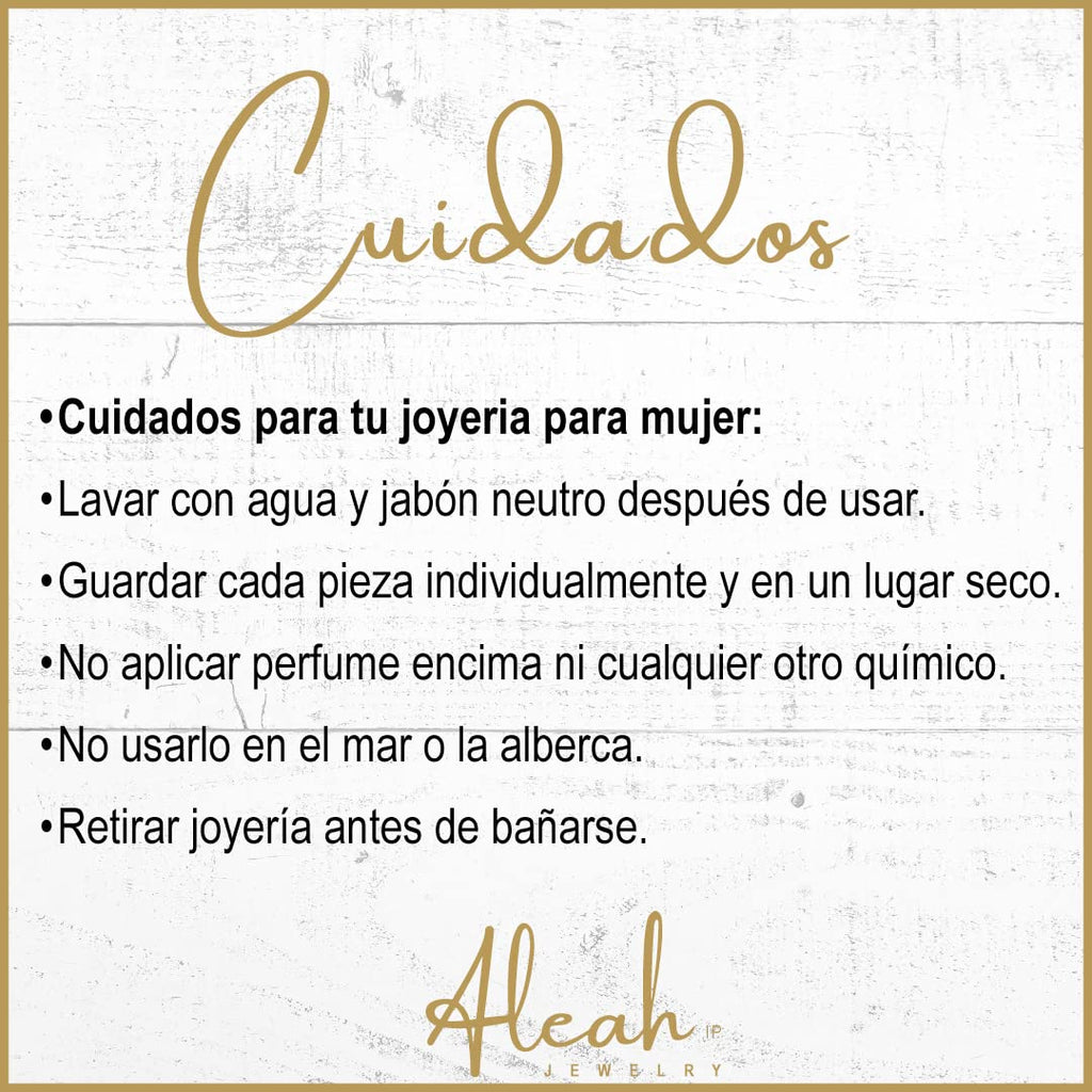 Arracadas Blancas con Zirconias Aleah Jewelry vista 7